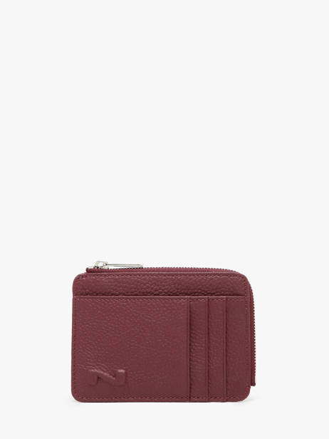 Leather Coin Purse With Card Slots Nathan baume Red original n 217N
