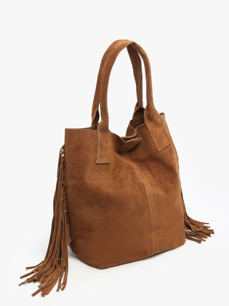 Shoulder Bag Velvet Milano Brown velvet VE241114 other view 1