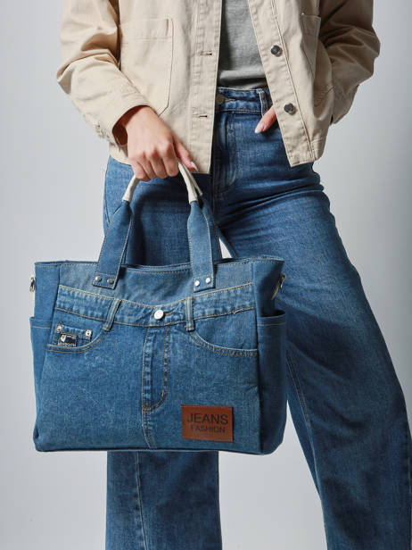 Shoulder Bag Jeans Fashion Cotton Miniprix Blue jeans fashion JK013 other view 1
