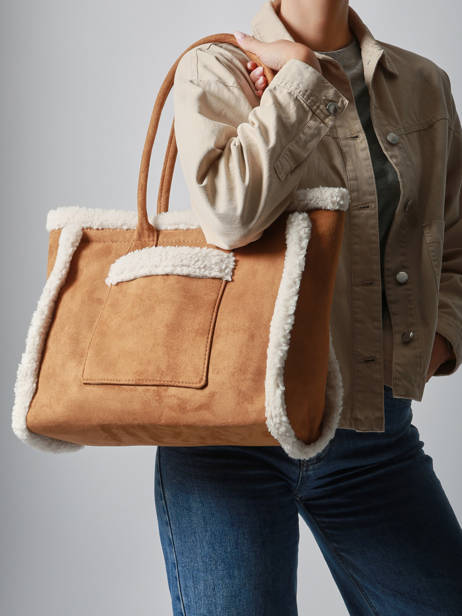 A4 Size Shoulder Bag Sheep David jones Brown sheep CM7876 other view 1