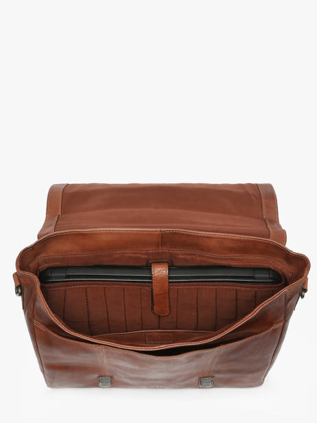 Porte Documents (main) Basilic pepper Marron traveler BTRA02 vue secondaire 3