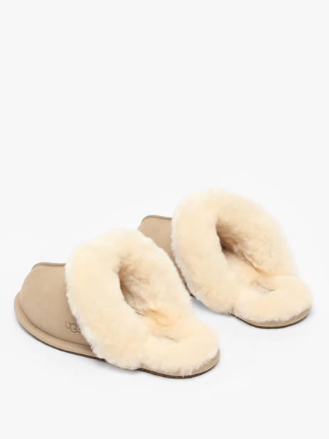 Chaussons Scuffette Ii En Cuir Ugg Beige accessoires 1106872 vue secondaire 2