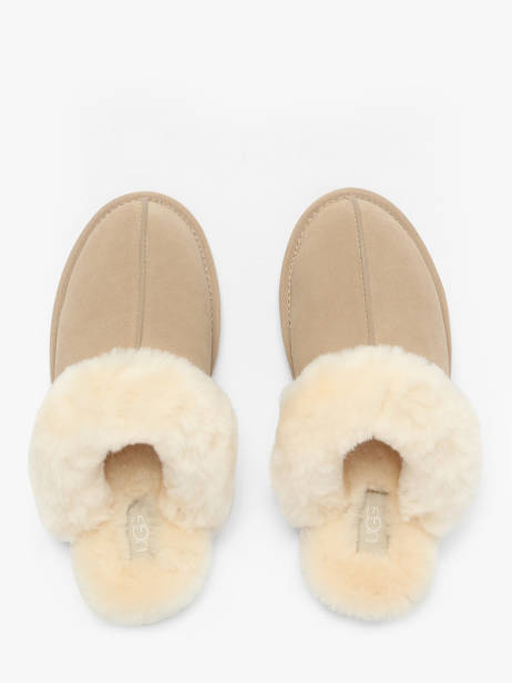 Chaussons Scuffette Ii En Cuir Ugg Beige accessoires 1106872 vue secondaire 3