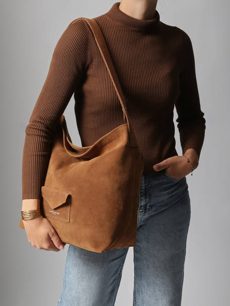 Shoulder Bag Suèdine Kba Lancaster Brown suedine kba 62 other view 1