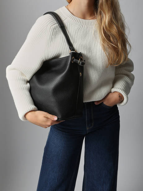 Sac Porté épaule New Grain Miniprix Noir new grain F6966 vue secondaire 1