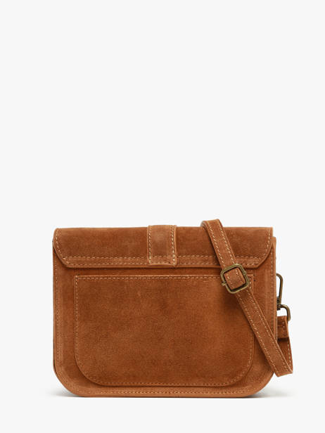 Shoulder Bag Velvet Leather Milano Brown velvet VE25063 other view 4