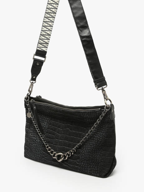 Sac Bandoulière Vintage Mila louise Noir vintage 3822KRC vue secondaire 1