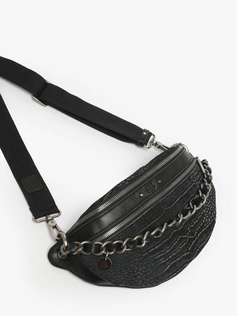 Sac Banane Mila louise Noir vintage 23689KR vue secondaire 1