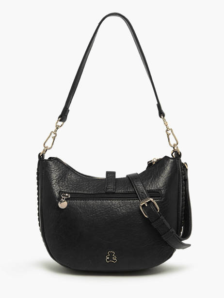 Sac Porté épaule Bride Lulu castagnette Noir bride ZAYDEN vue secondaire 4