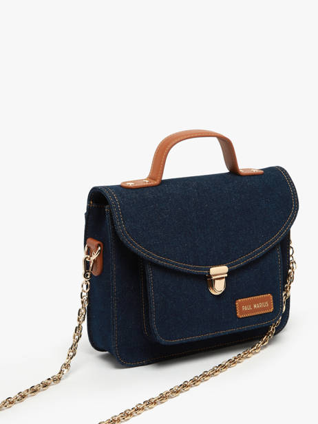 Crossbody Bag Denim Brut Paul marius Blue denim brut GEOR2DEB other view 1