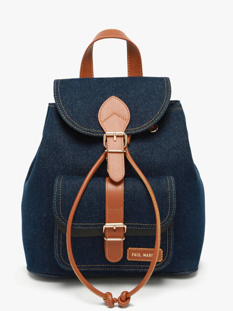 Backpack Paul marius Blue denim brut BAROUDEB