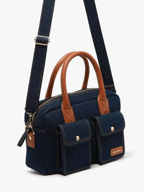 Crossbody Bag Denim Brut Paul marius Blue denim brut DANDSDEB other view 1