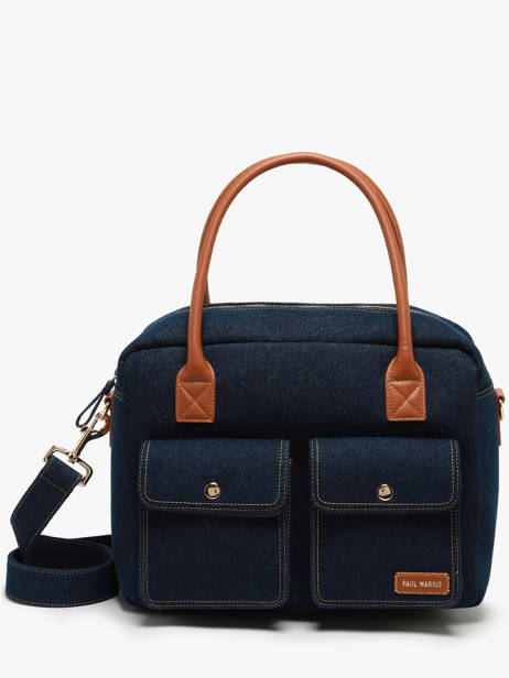 Handbag Denim Brut Paul marius Blue denim brut DANDYDEB
