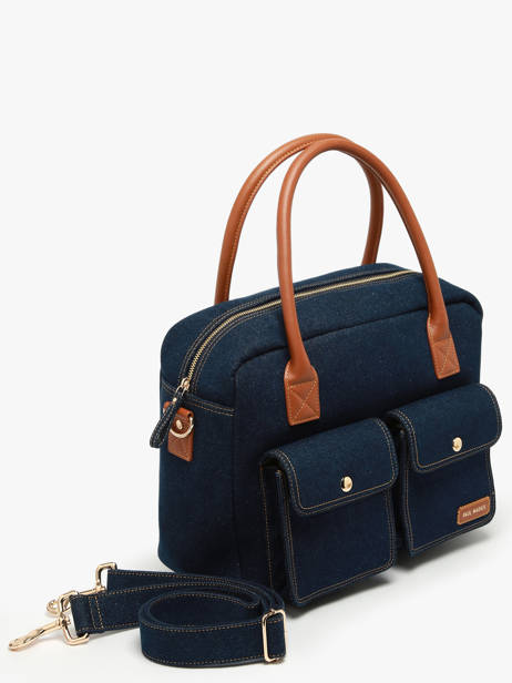 Handbag Denim Brut Paul marius Blue denim brut DANDYDEB other view 1