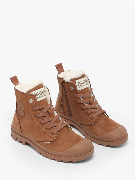 Boots In Leather Palladium Brown women 95982291 other view 1
