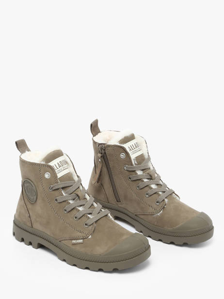 Boots In Leather Palladium Green women 95982281 other view 1