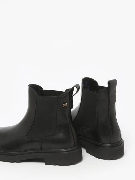 Chelsea Boots En Cuir Tommy hilfiger Noir women 8766BDS vue secondaire 3