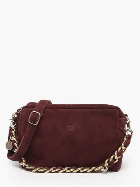 Shoulder Bag Vintage Leather Mila louise Brown vintage 23673V