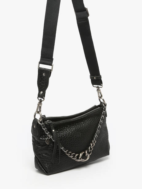 Shoulder Bag Vintage Leather Mila louise Black vintage 3864E other view 1