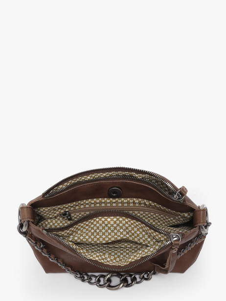 Shoulder Bag Vintage Leather Mila louise Brown vintage 3864C other view 2