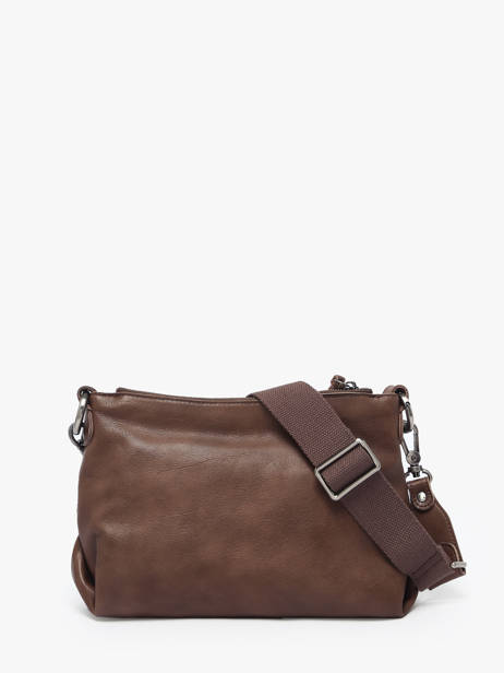 Shoulder Bag Vintage Leather Mila louise Brown vintage 3864C other view 3
