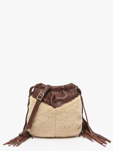 Shoulder Bag Vintage Leather Mila louise Brown vintage 3812TC