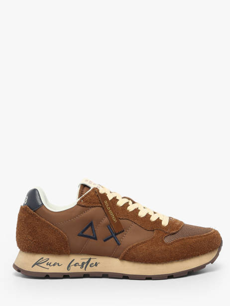 Sneakers En Cuir Sun68 Marron men Z4510580