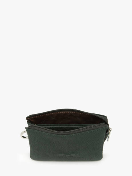 Porte-monnaie 2 Compartiments Cuir Nathan baume Vert original n 302N vue secondaire 1