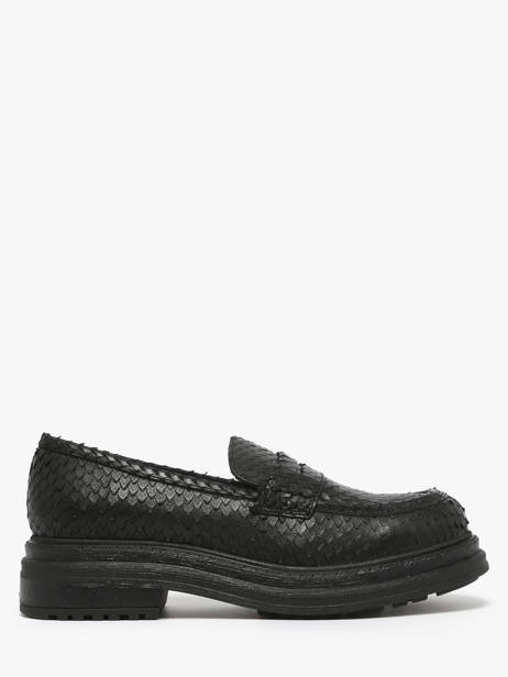 Slippers In Leather Aliwell Black women A0234