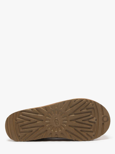 Slippers In Leather Ugg Brown women 1174470 other view 4