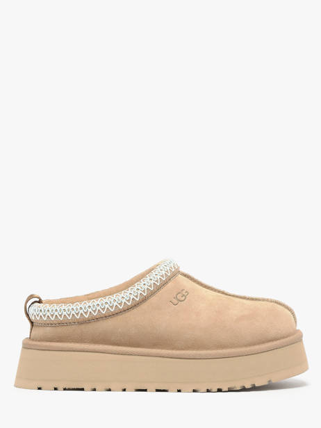 Platform Slippers In Leather Ugg Beige women 1174471