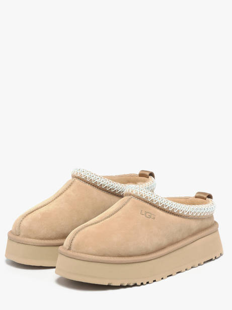 Platform Slippers In Leather Ugg Beige women 1174471 other view 1