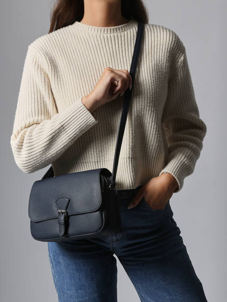 Shoulder Bag Grained Miniprix Blue grained F3601 other view 1