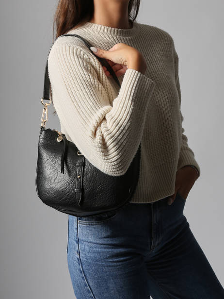 Sac Porté épaule Bride Lulu castagnette Noir bride ZAYDEN vue secondaire 1
