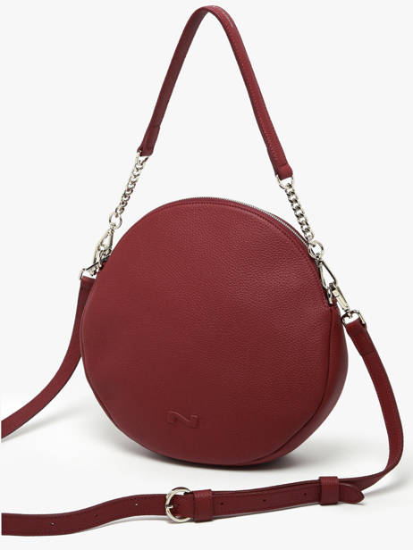 Sac Porté épaule Anna Cuir Nathan baume Rouge nathan 9 vue secondaire 2