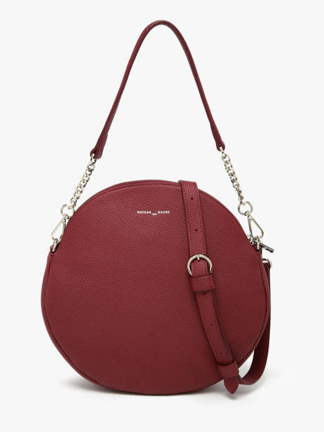 Sac Porté épaule Anna Cuir Nathan baume Rouge nathan 9 vue secondaire 4