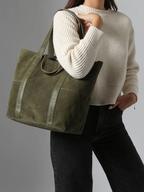 Sac Porté épaule Jasmin Cuir Pieces Vert jasmin 17160092 vue secondaire 1