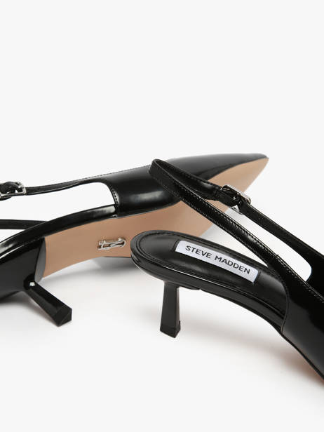 Stiletto Heel Pumps In Leather Steve madden Black accessoires 11003902 other view 2