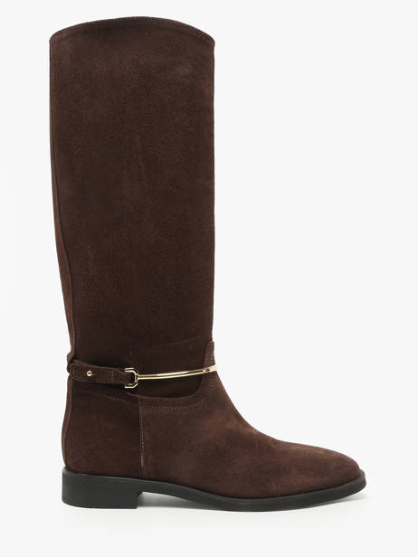 Split Leather Riding Boots The icona Brown women EMMA65