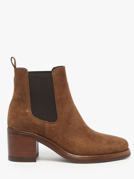 Heeled Boots In Leather Alpe Brown women 55311103