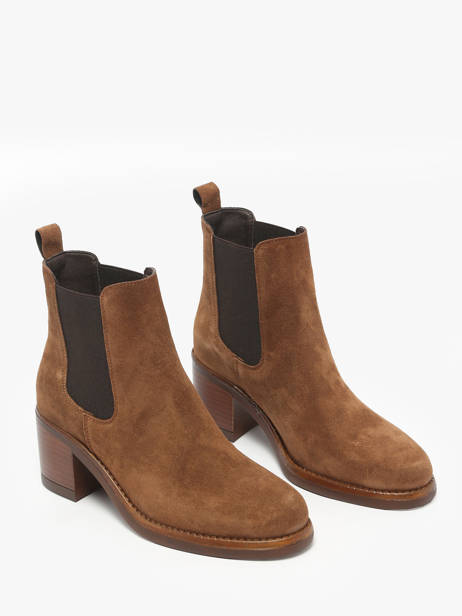 Heeled Boots In Leather Alpe Brown women 55311103 other view 1