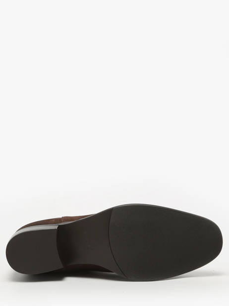 Bottines En Cuir Inuovo Marron women E07001 vue secondaire 4