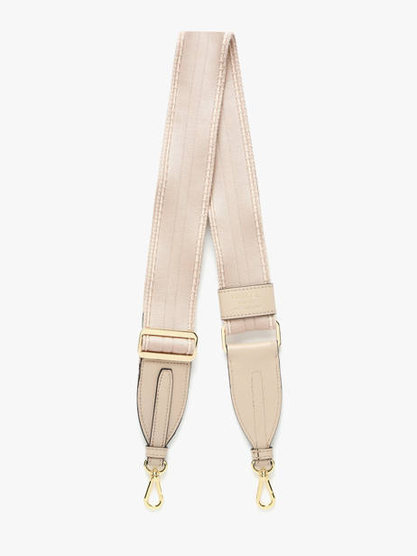 Leather And Nylon Bcbg Shoulder Strap Lancel Beige bcbg A13978