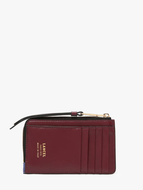 Leather Origami Card Holder Lancel Blue origami A13422 other view 2