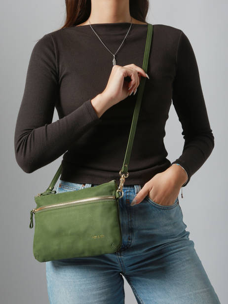 Sac Bandoulière Vicky Cuir Nat et nin Vert vintage VICKY vue secondaire 1
