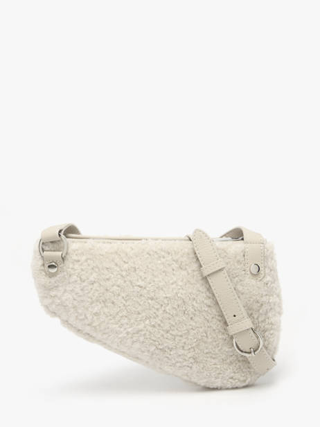 Sac Bandoulière City Perle Cuir Et Mouton Nathan baume Beige n city S vue secondaire 4