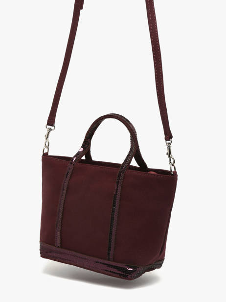 Sac Bandoulière Baby Cabas Paillettes Vanessa bruno Rouge cabas 1V40410 vue secondaire 1