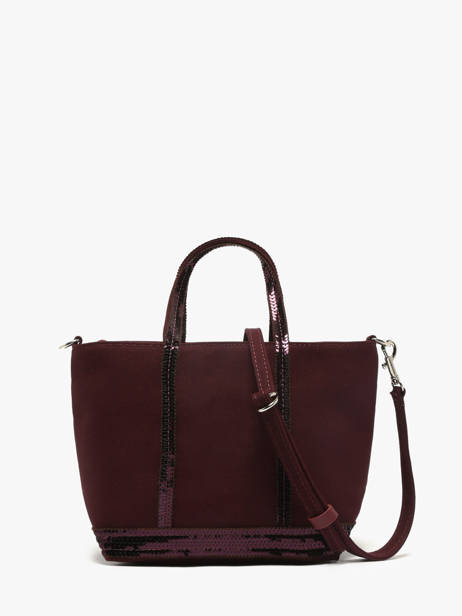 Sac Bandoulière Baby Cabas Paillettes Vanessa bruno Rouge cabas 1V40410 vue secondaire 3