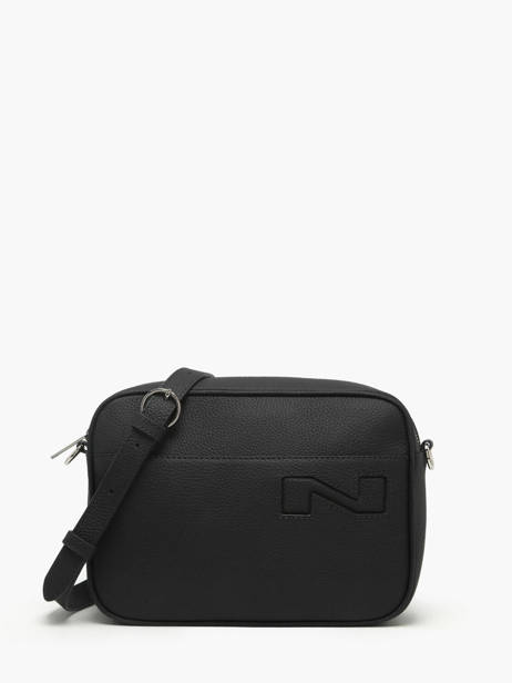 Sac Bandoulière N City Louvain Cuir Nathan baume Noir n city 7