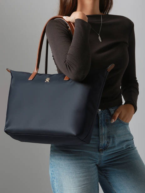 Sac Porté épaule A4 Popette Nylon Tommy hilfiger Bleu popette AW17711 vue secondaire 1
